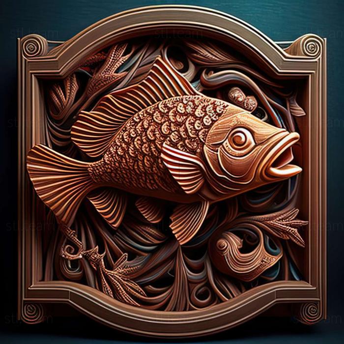 3D model Kaliko varietet fish (STL)